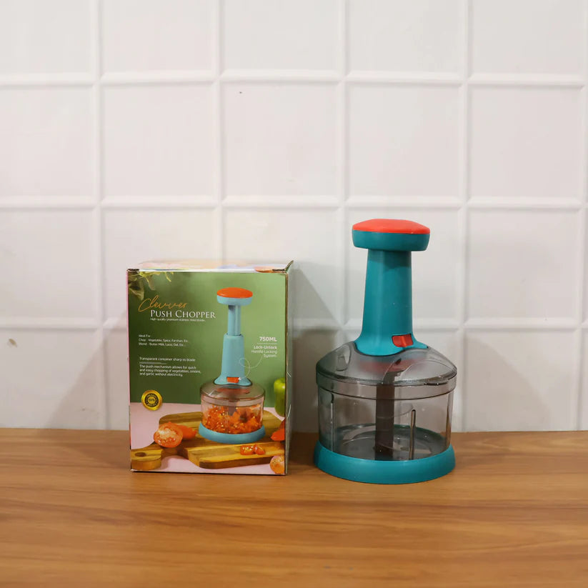 Manual Push Chopper – Hand Press Vegetable Cutter for Quick, Easy & Mess-Free Food Preparation
