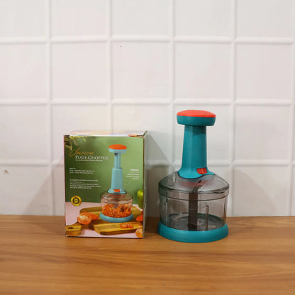 Manual Push Chopper – Hand Press Vegetable Cutter for Quick, Easy & Mess-Free Food Preparation
