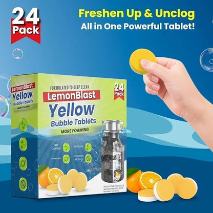 Foaming Drain Cleaning Tablets – Powerful Sink & Pipe Cleaner for Clog Removal, Grease & Odor Control