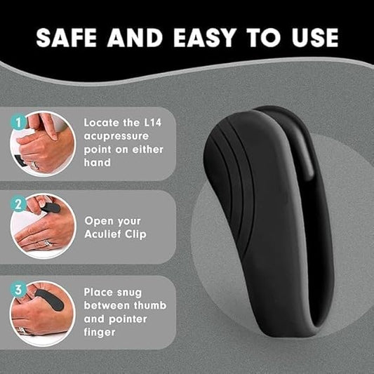 Sugar Acupressure Clip and Magnetic Ring Set for Diabetic Care ( Pack Of 2 )