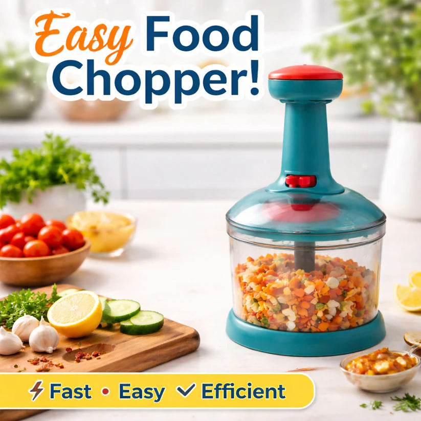 Manual Push Chopper – Hand Press Vegetable Cutter for Quick, Easy & Mess-Free Food Preparation