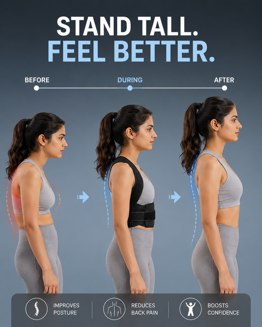 Posture Corrector Belt for Men and Women (All body types) Breathable and Adjustable