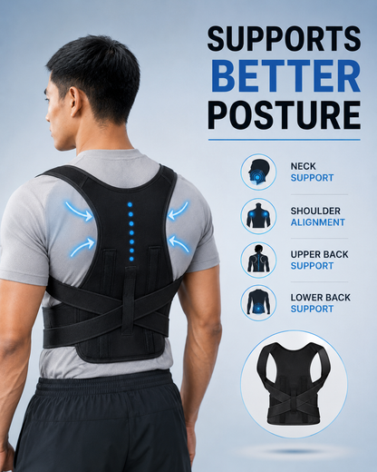 Posture Corrector Belt for Men and Women (All body types) Breathable and Adjustable