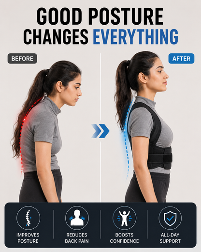 Posture Corrector Belt for Men and Women (All body types) Breathable and Adjustable