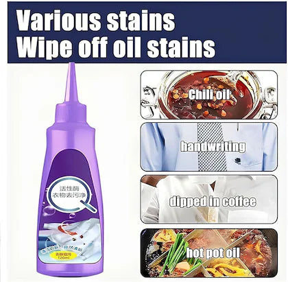 Instant Fabric Stain Remover Spray – Powerful Clothes Cleaner for Tough Stains